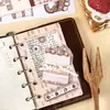 Libro de Pegatinas Troqueladas de Salsa de Tomate, Tema de Flor de Espuma de Leche Isla Postre Borde Decoración para Diario Creativo Hecho a Mano