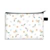 Bolsa de Cosméticos Floral de Gran Capacidad con Cremallera Ligera para Viaje Bolsa de Almacenamiento de Cosméticos Billetera Portátil para Auriculares