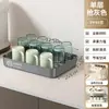 Suporte de Armazenamento para Copos de Mesa Drenante Prateleira de Armazenamento Elevada de Três Camadas Rack de Exibição para Copos de Água Copos de Chá Lanches Rack de Exibição para Bar
