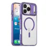 Lente de Metal Adequada para Capa de Celular iPhone 17, Capa Magnética de Sucção Cor de Gelo para Apple 18 Pro Max, Capa Protetora Transparente Anti-Queda