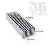 Disipador de calor de perfil de aluminio Amplificador de potencia electrónico Radiador de placa base Router de alta potencia Bloque de disipación de calor de aletas densas de grado industrial