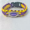 Pulsera de Cuerda para Paraguas de 32 Equipos de la NFL Pulsera de la Liga de Fútbol Americano Pulsera con Logo de la NFL Pulsera de Piedra de Tiempo Vintage