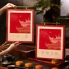 Caja de Regalo para Pasteles de Luna del Festival del Medio Otoño 2026 Caja de Embalaje de Lujo de 6/8 Piezas Caja Vacía de Regalo con Tacto Premium para Pasteles de Luna Horneados en Stock