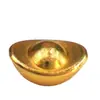 Ouro Aluvial Pequeno Lingote Sólido Artificial Mini Barra de Ouro Amendoim Lingote Pequeno Sapo Dourado Desejoso Presente Artesanato de Caqui