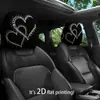 Funda para reposacabezas de coche con patrón de texto, funda para almohada de coche, funda de asiento a prueba de polvo, se puede personalizar con tu propio diseño como funda para reposacabezas y cuello