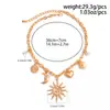 Collar largo de resina con cuentas de colores degradados estilo bohemio, cadena para la clavícula de diseño nicho estilo vacacional, nueva joyería de moda para mujer