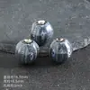 Jingdezhen Glaseado de Flores Sandía Cuentas de Cerámica 16mm Pulsera Collar Accesorios Cuentas Calabaza Agujero Grande Material DIY Cuentas Sueltas