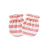 Comercio exterior Guantes de color liso europeos y americanos para recién nacidos Refuerzo elástico Guantes faciales antiarañazos Guantes elásticos para bebés 0-1 años