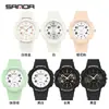 Sanda Popular de Moda Reloj de Agujas Examen Silencioso Todo Terreno Reloj para Estudiantes Infantil Luminoso Impermeable Reloj de Cuarzo