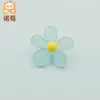 DIY Acrílico Flor de Cinco Pétalas Gelatina Girassol Pingente para Celular Acessórios de Joia Contas Soltas Acessórios para Cabelo Acessórios