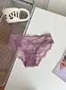 Temptación de Glúteos Sexy~Panty Sexy Calado de Encaje para Mujer, Estilo Puro Deseo, Braguita Transparente de Talle Bajo con Lazos Cruzados para Mujer