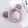 Diadema Linda de Panda Estilo Coreano Diadema Deportiva de Maquillaje de Belleza Diadema Hecha a Mano con Bola de Pelo Tocado
