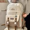 Mochila feminina ins simples versátil estilo coreano nicho mochila estudante do ensino fundamental menina mochila de grande capacidade