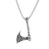 AliExpress alta venda colar masculino de aço inoxidável tendência moda titânio aço cabo longo machado pingente joias Viking atacado