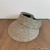 Nuevo Estilo Coreano de Verano Sombrero de Paja Rafa Vacío Moda Femenina Versátil para Viajes Sombrero de Sol para Mostrar la Cara Sombrero de Sol Pequeño