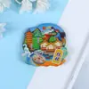 Ímã de Geladeira de Madeira da Cidade de Guangxi Presente Comemorativo Cultural e Criativo da Cidade Desenho Animado Criativo Adesivo Decorativo Magnético para Geladeira Chinês