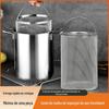 Fritadeira de Aço Inoxidável 304 Doméstica com Controle de Temperatura Cozinha Economizadora de Combustível Cesta com Malha Filtro de Óleo Fritadeira de Aço Inoxidável 201 Cesta com Malha