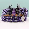 Cinturón de Cuero para Mujer Transfronterizo con Hebilla de Pin, Hebilla de Araña con Pedrería, Cinturón Incrustado, Cinturón para Pantalones de Mujer, En Stock, Estilo Europeo y Americano, Punk