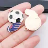 Accesorios para Joyería DIY Aleación de Esmalte Raqueta Deportiva Palo de Billar Guantes de Boxeo Colgante Pulsera Collar Llavero Colgante