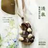 Sonajero de Cáscara de Fruta Campana Colgante Colgante para Coche Accesorio para Bolso Regalo de Cumpleaños para Mejor Amigo Instrumento de Cáscara de Fruta Colgante Hecho a Mano