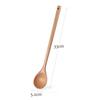 Cuchara redonda de madera nueva para mezclar café de madera de loto, cuchara de leche lacada, cuchara pequeña de sopa para niños, cuchara para condimentos