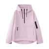 Chaqueta Impermeable con Capucha Estilo Casual Deportivo Europeo y Americano Corta Suelta de Manga Larga Versátil Chaqueta de Trabajo para Mujer