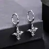 Brincos Simples de Estrela com Zircônia para Homens, Brincos Modernos e Versáteis para Mulheres, Acessórios de Nicho Minimalistas de Alta Qualidade Atacado