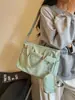 Bolso tote minimalista de estilo coreano de gran capacidad, bolso de hombro para mujer para ir al trabajo, bolso de mano de lona, bolso cruzado portátil para que los estudiantes lo usen en clase