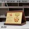 Colección de Medallas Franquicia Autorizada Medalla de Metal Plegable con Tapa Abatible Certificado de Honor de Jubilación Recuerdo