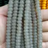 Cuentas espaciadoras de ábaco esmaltadas de cristal, multicolor, sueltas, color sólido, no se decoloran, accesorios perforados para abalorios DIY