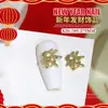 Al por mayor Accesorios para Uñas de Aleación de Año Nuevo Monedas de la Fortuna de Metal Lingote de la Fortuna Monedas de Cobre Decoración Nuevos Accesorios para Uñas