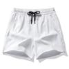 Ropa Sin Camisa Pantalones Cortos Secado Rápido Talla Grande Suelto Transpirable Cremallera Estampado Coreano Comercio Exterior Pantalones de Hielo