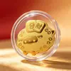 Año de la Oveja Oro Puro 999 Tener Dinero para Gastar Pegatina para Teléfono Móvil de Oro Pegatina de Lámina de Oro de Oveja Pequeña Tienda Tráfico de Transmisión en Vivo Controlador de Tráfico Fábrica de Productos Al por Mayor