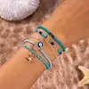 Conjunto de Pulseiras Abacaxi Concha Palmeira Estilo Boêmio Europeu e Americano Transfronteiriço Design Personalizado Sentido Praia Pulseira
