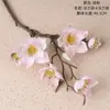 Flores Artificiales Ins Fabricante Flanlica Magnolia de Múltiples Cabezas Decoración del Hogar Boda Transfronteriza Venta al por Mayor Manualidades de Flores Artificiales