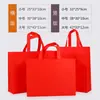 Bolsas de Tecido Não Tecido, Sacolas de Compras Lisas, Sacolas Publicitárias Tridimensionais para Empresas, Sacolas Promocionais, Podem Ser Impressas com Logos em Pequenas Quantidades a Baixos Preços