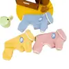 Roupa de Pelúcia de Quatro Pernas para Cães, Roupa para Pets de Cães Pequenos e Gatos, Roupa de Lã de Quatro Pernas com Gola 24 Cores para Outono e Inverno