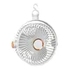 Ventilador Portátil com Clipe para Uso Doméstico, Pequeno Ventilador Recarregável por USB, Montado na Parede, de Mesa, Portátil, com Luz, Ventilador Elétrico, Transfronteiriço