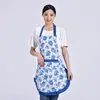 Delantales Estampados Estilo Coreano al por Mayor, Delantales de Cocina sin Mangas Hechos a Medida, Delantales Promocionales con Texto Imprimible, Delantales sin Mangas a Prueba de Aceite Hechos a Medida