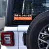 Adesivo magnético para iniciantes, adesivo de para-choque para novo produto, adesivo para carro para motorista iniciante em inglês, na estrada, adesivo para carroceria