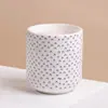 Procesamiento Personalizado Tarro Cerámico con Tapa Contenedor Taza para Velas de Aromaterapia Cilindro Impresión Hogar Baño Fragancia Ligera Caja de Regalo Empaque