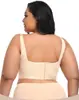 Sutiã Push-Up e Auxiliar de Seios Anti-Flacidez com Aro Tamanho Grande Brilhante Sem Costura Sexy Íntimo Feminino Sutiã Decote V Profundo