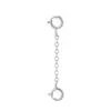 Cadena de Plata Esterlina S925 Pulsera para Niños Collar Cadena de Extensión Cadena de Ajuste Accesorios Oro Rosa Cadena Clavicular diy