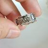 Anillo Nuevo Retro de Buena Suerte para Mujer, Apilable, Moderno, Simple, Versátil, Diseño Nicho, Abierto