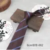 Gravata para Homens, Formal de Negócios com Listras e Bolinhas 8cm, Cor Vinho Café, Acessório para Camisa Social