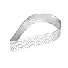 Anillo de torre de perforación con forma de gota de acero inoxidable 430 Anillo de mousse francés Molde para pastel de queso tiramisú tarta de limón