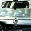 Decoración de coche con escritura árabe, estrella y luna, con incrustaciones de diamantes, adorno colgante giratorio para el interior del coche, fabricante, colgante para coche