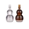 Botella de calabaza doble de plástico Marrón 10 ml botella de burbujas de ácido hialurónico pequeña portátil sub-botella de esencia en stock al por mayor