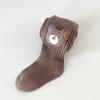 Venta al por mayor de medias para bebé, pantimedias para niña, leggings de algodón con estampado de oso de dibujos animados, otoño
