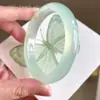 Producto de transmisión en vivo: Pulsera de ágata natural, tipo hielo, verde menta y jadeíta verde claro, un refrescante juego de regalo de pulseras de jade